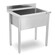 Stół z basenem 1-komorowym| 800x600x850 mm | skręcany| Resto Quality RQMSB6080