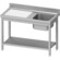 Zlew gastronomiczny 1-komorowy z półką, skręcany 1000×600×850 mm | Stalgast 954466100