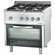 Trzon gastronomiczny, 4-Palnikowy z piekarnikiem gazowym, 22.5+5 kW, G30 | Stalgast 9710230