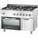 Trzon gazowy 6-palnikowy z piekarnikiem gazowym 36.5+5 kW G30 | Stalgast 9711230
