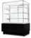 Witryna cukiernicza neutralna Dolce Visione Neutro Premium 900 z wnętrzem ze stali nierdzewnej | 900×690×1300 mm 