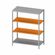Regał magazynowy z półkami przestawnymi, pełnymi 900x500x1800 mm spawany | Stalgast 9810375090