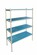 Regał aluminiowo-polipropylenowy 3-półkowy 970x600x1750 mm | Alushelf 60103