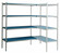 Regał doczepiany narożny aluminiowo-polipropylenowy 3-półkowy 1340x600x1750 mm | Alushelf 60269