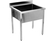 Basen gastronomiczny 1-komorowy 800x700x950 mm H=300 mm | Yato Gastro YG-30924