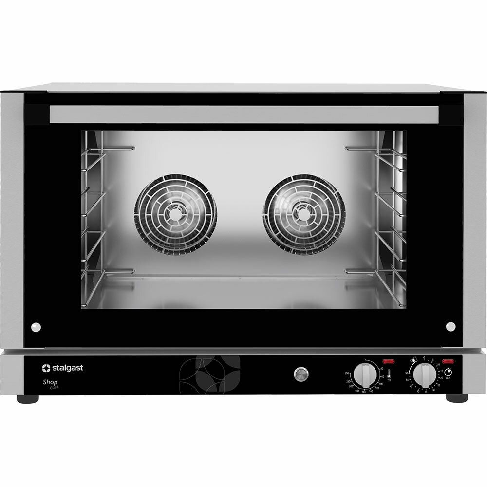 Gastronomiczny piec konwekcyjny z nawilżaniem, STALGAST ShopCook, manualny, 4x600x400/4xGN 1/1, P 6.3 kW | Stalgast 912059