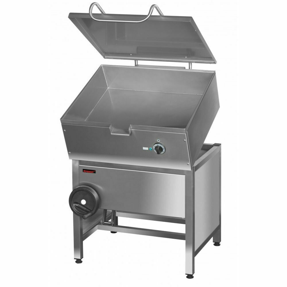 Patelnia elektryczna uchylna 64L | Kromet 000.PE-040p