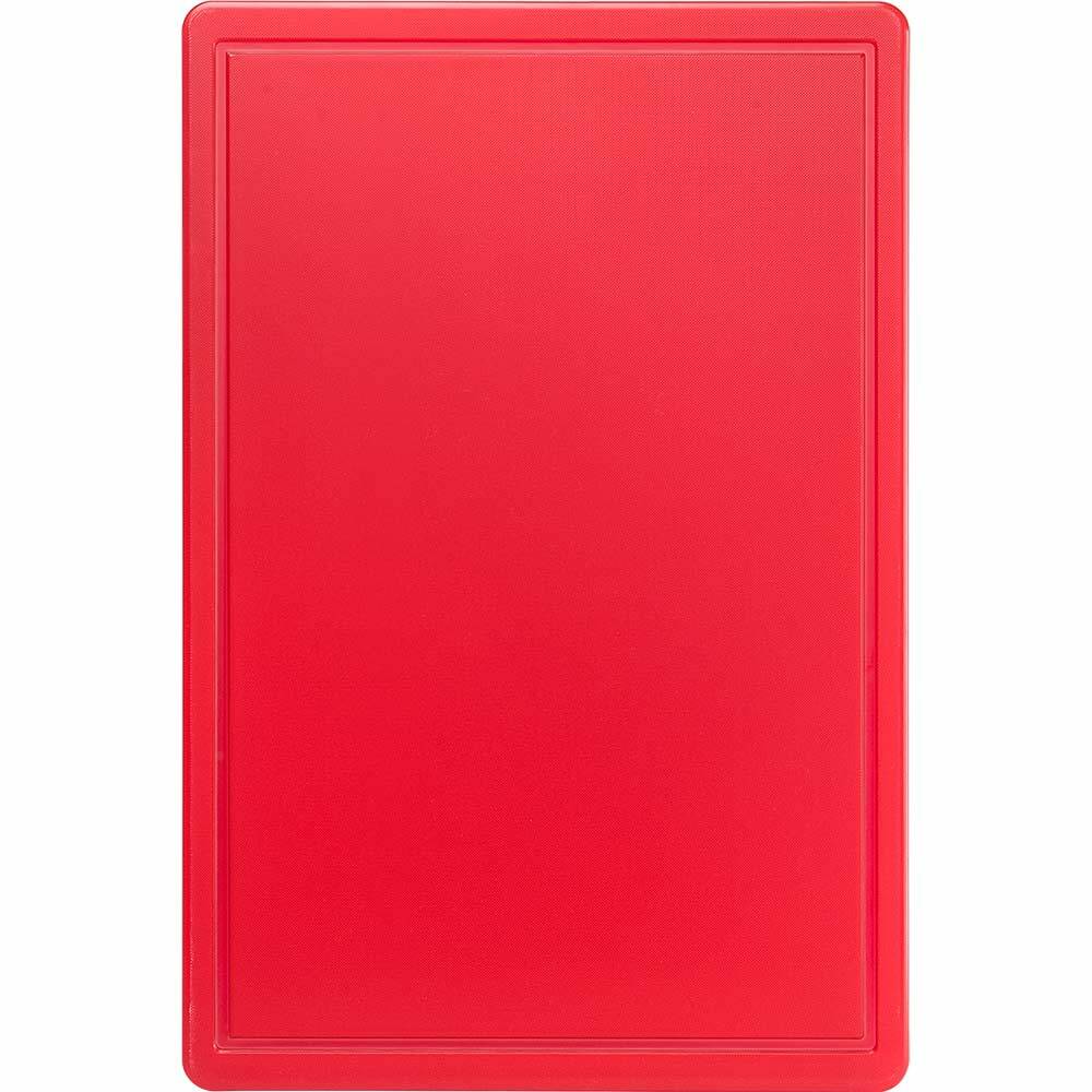 Deska do krojenia,  czerwona, HACCP, 600x400x18 mm | Stalgast 341631