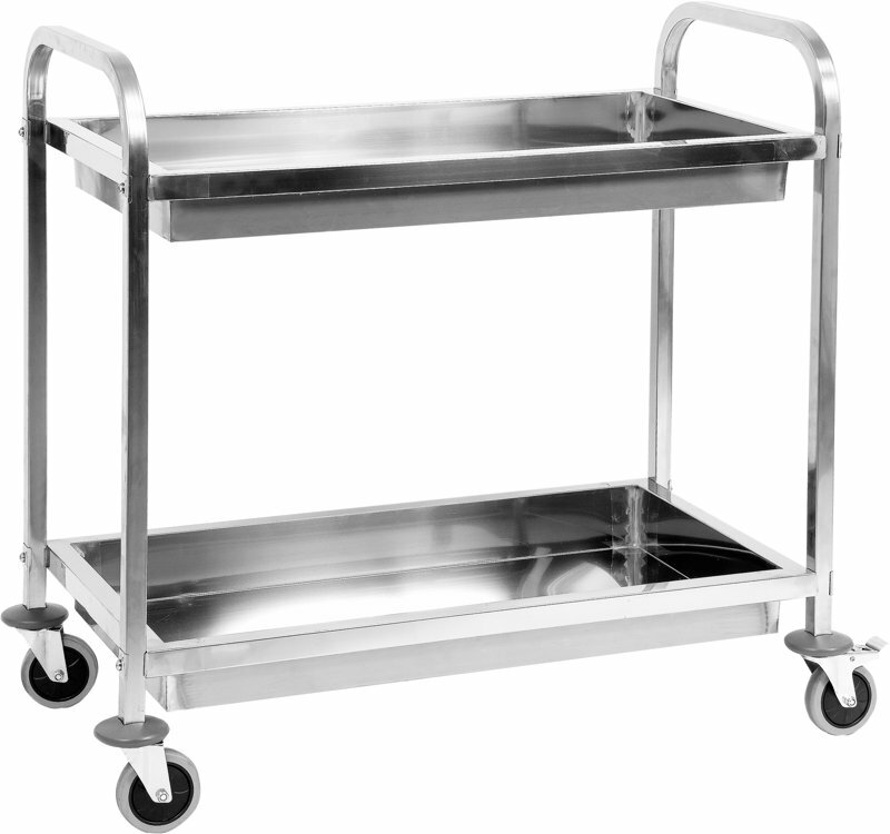 Wózek kelnerski 2-półkowy głęboki Yato Gastro YG-09099