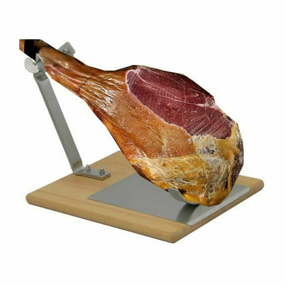 Uchwyt nierdzewny na szynkę parmeńską deska 400x300 mm | IKMET IK0750