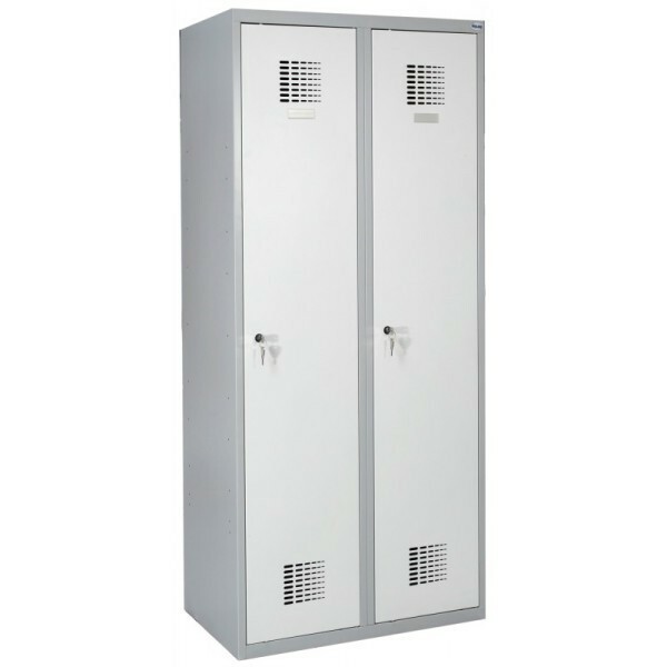 Szafka, szafa ubraniowa (socjalna) BHP Sum 420W, 80 cm 2 drzwiowa, przegrody | MALOW Malow BHP 80 cm