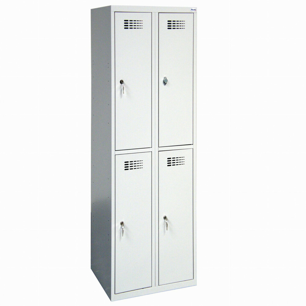 Szafka z dwoma schowkami w pionie w 2 kolumnach, o wym. 1800x600x500 mm | MALOW SUS 322 W st
