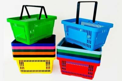 Koszyk sklepowy SAM plastikowy 20L - 2 rączki - DETAL| PROBOX SAM 20L