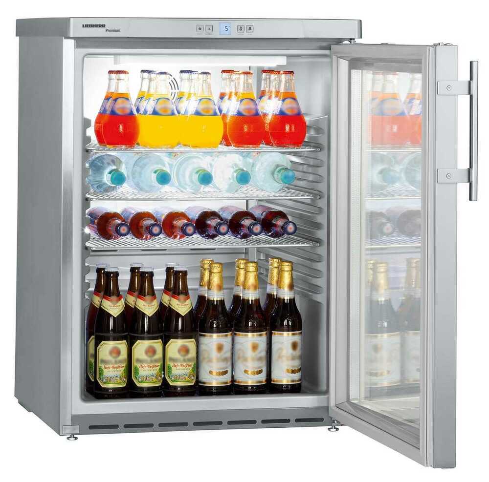 Szafa chłodnicza na butelki FKUv 1663 (LED) | 600×615×830 mm | Liebherr FKUv 1663 001