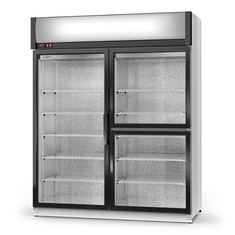 Szafa chłodnicza Rapa Sch-S 1200/3D - agregat górny, przeszklona | RAPA Sch-S 1200/3D AG