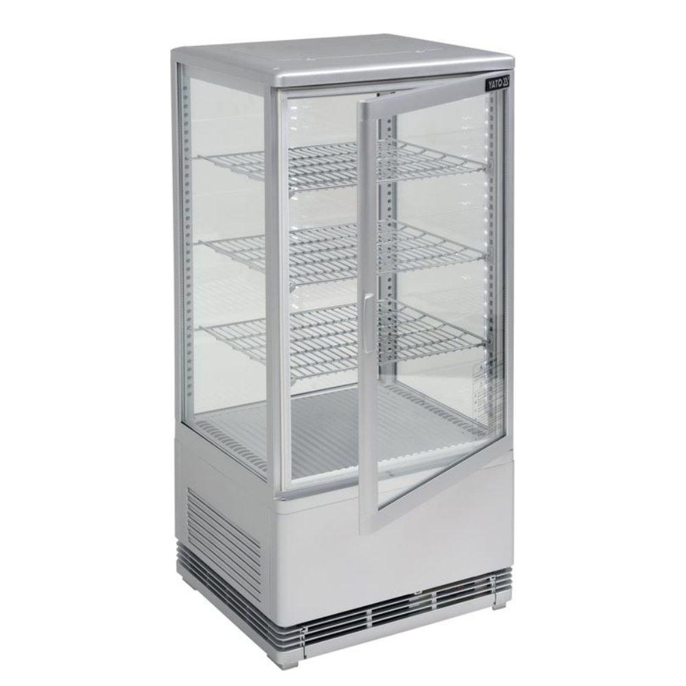 Witryna chłodnicza srebrna 78L | Yato Gastro YG-05057