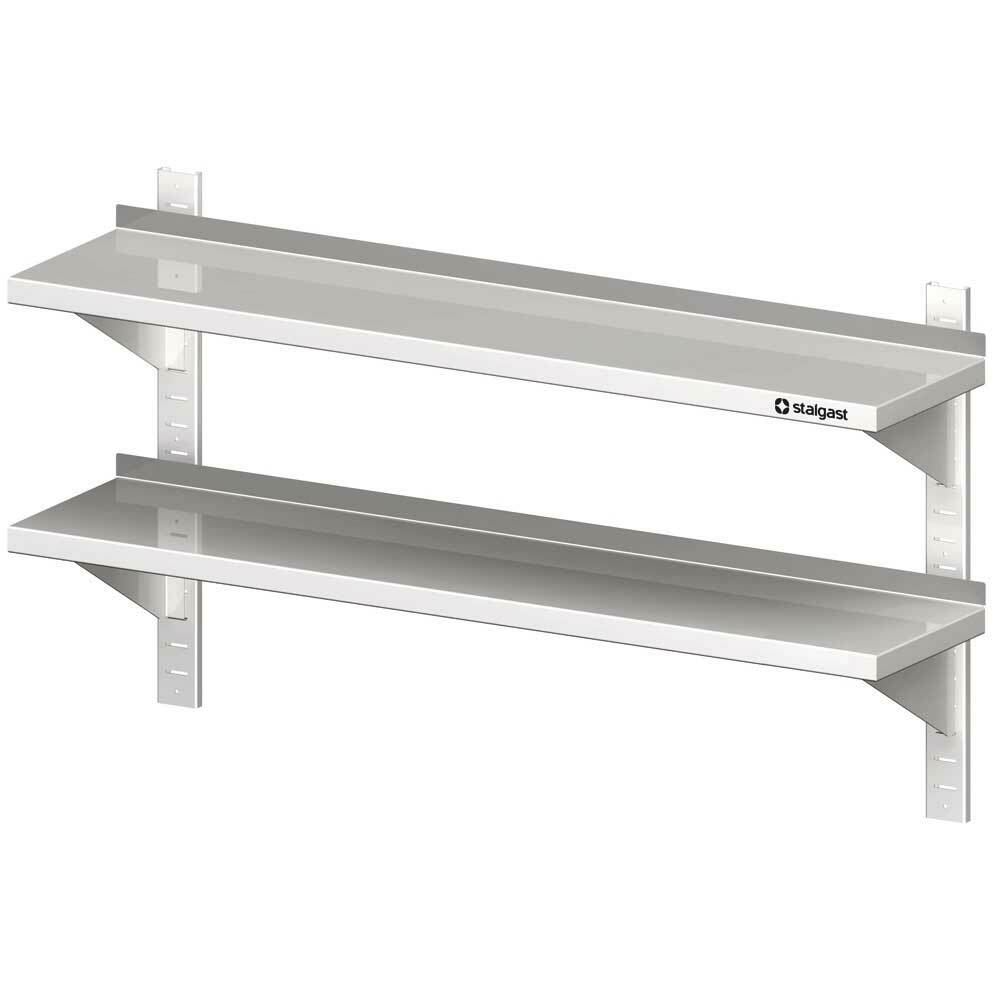 Półka wisząca, przestawna,podwójna 800x300x660 mm | Stalgast 981773080