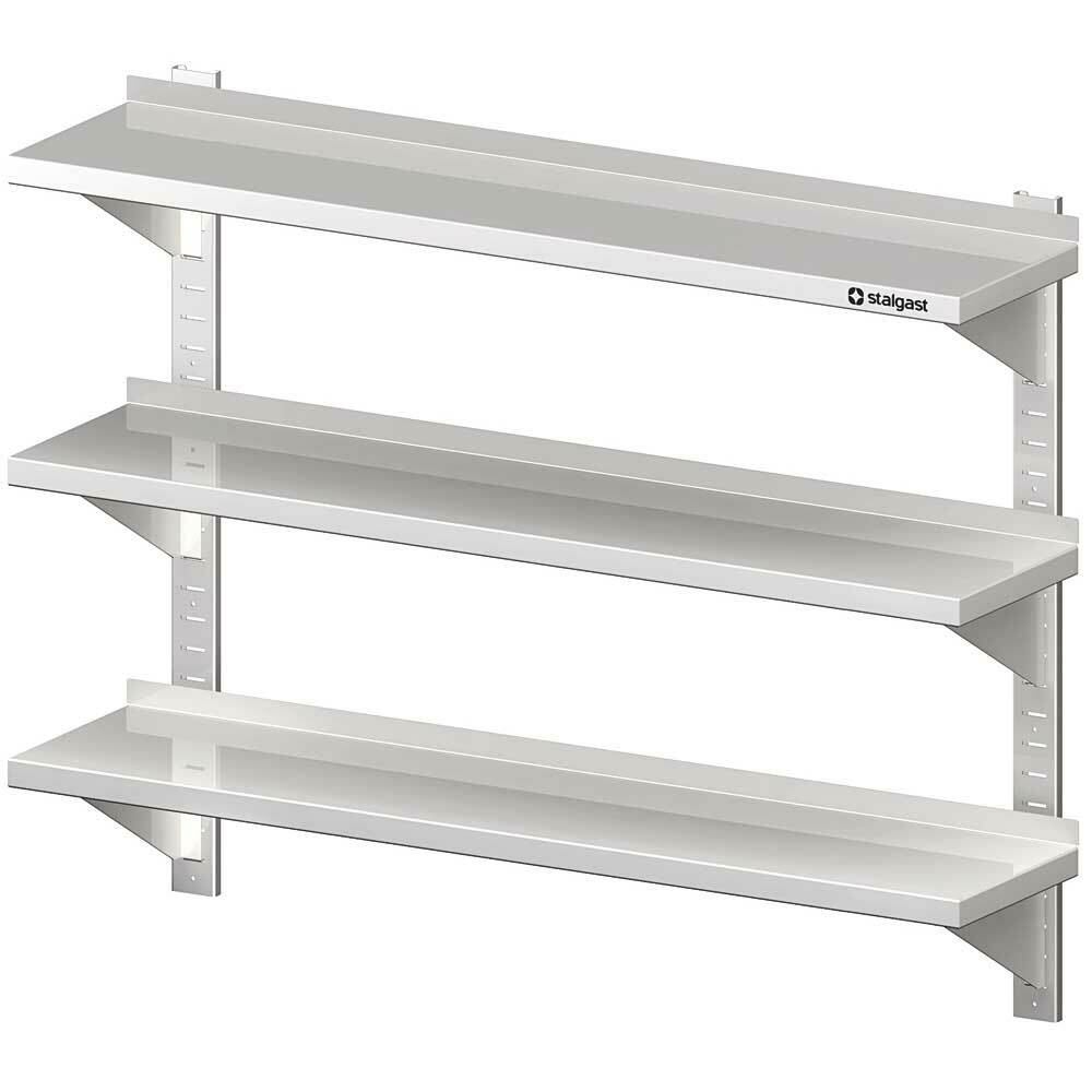 Półka wisząca, przestawna,potrójna 1000x300x930 mm | Stalgast 981793100