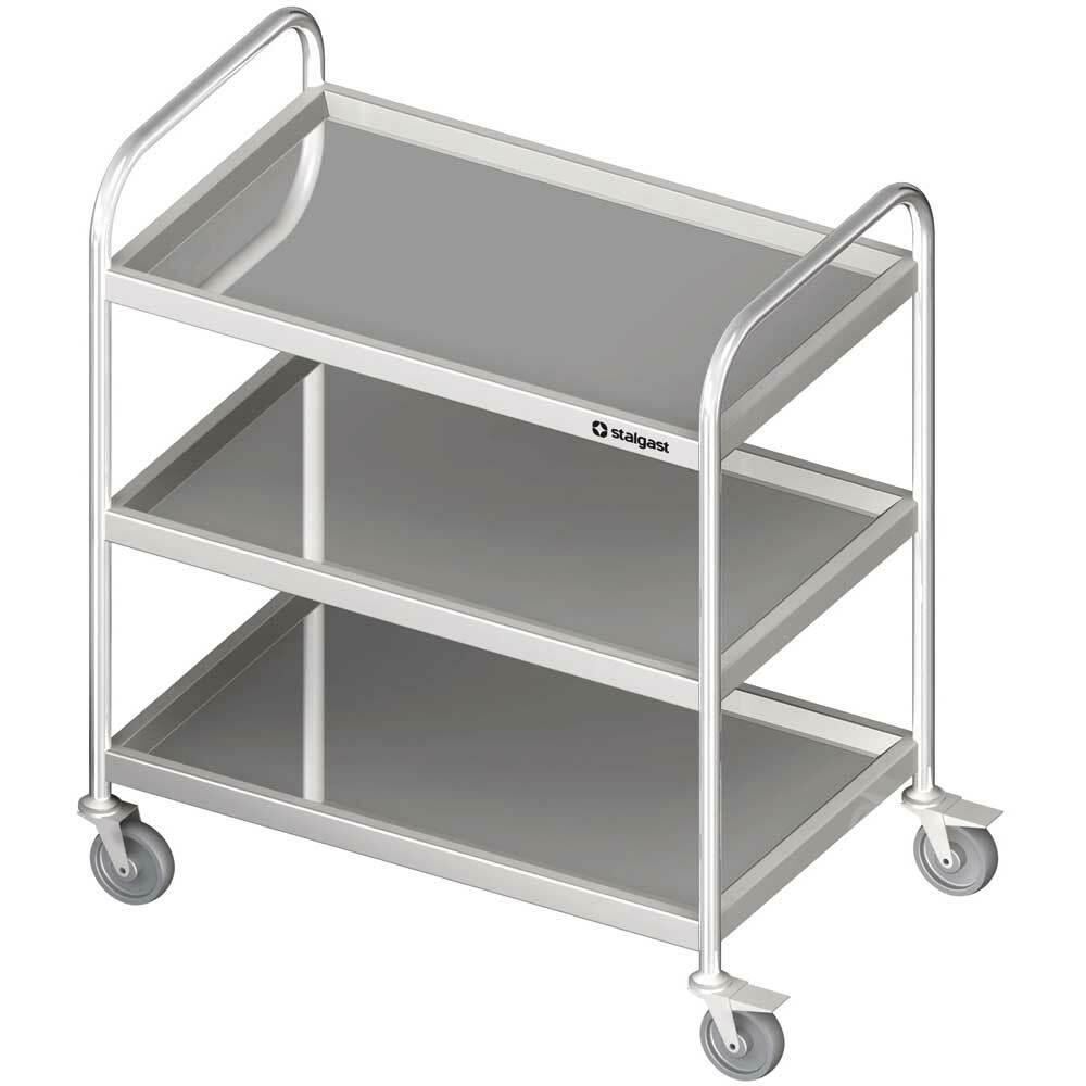Wózek kelnerski trzypółkowy 900x600x950 mm | Stalgast 982036090