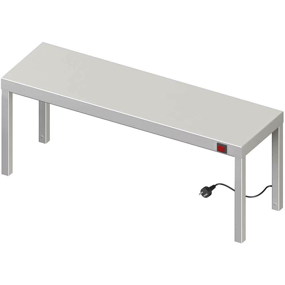 Nadstawka grzewcza na stół pojedyncza 1100x300x400 mm | Stalgast 982203110