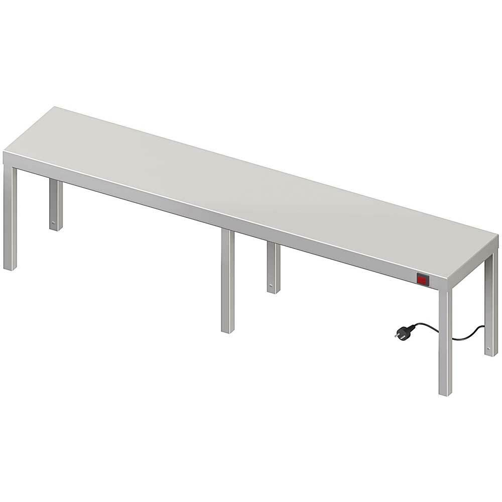Nadstawka grzewcza na stół pojedyncza 1600x300x400 mm | Stalgast 982213160