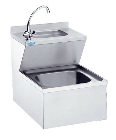 Zlew porządkowy z umywalką, wersja ścienna 500x600x563 mm | Rilling AAK0605C00W0