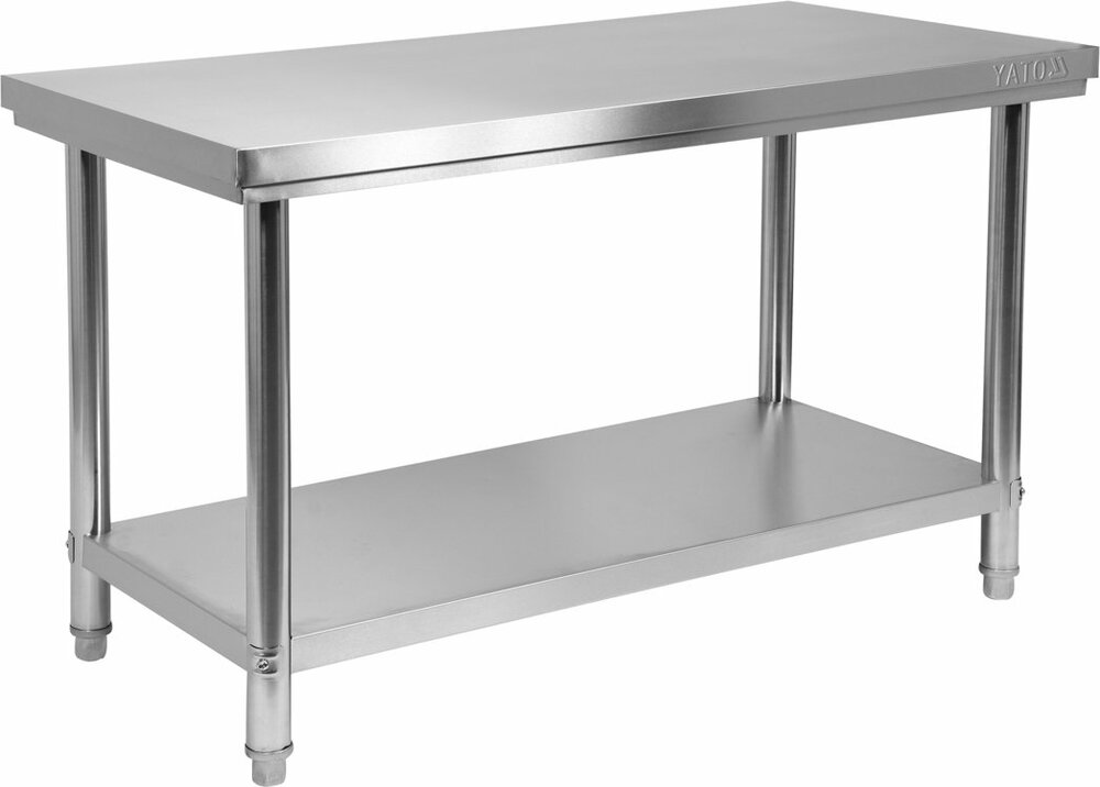 Stół nierdzewny z półką 1500×700×H850mm Yato Gastro YG-09013