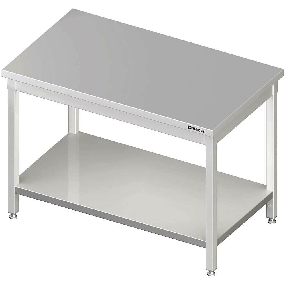 Stół centralny z półką 1300x800x850 mm spawany | Stalgast 980108130S