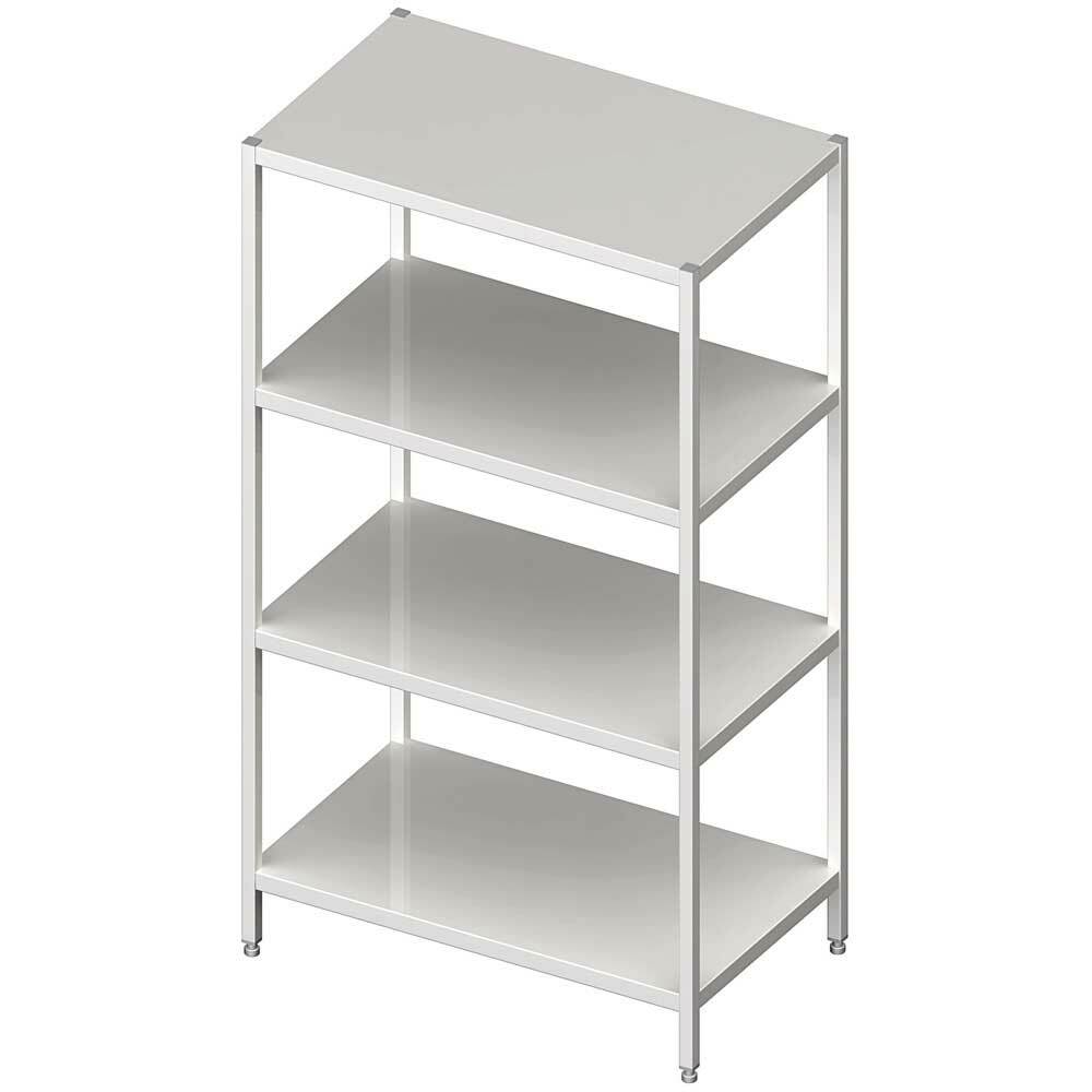 Regał magazynowy, półki pełne 600x400x1800 mm spawany | Stalgast 981854060S