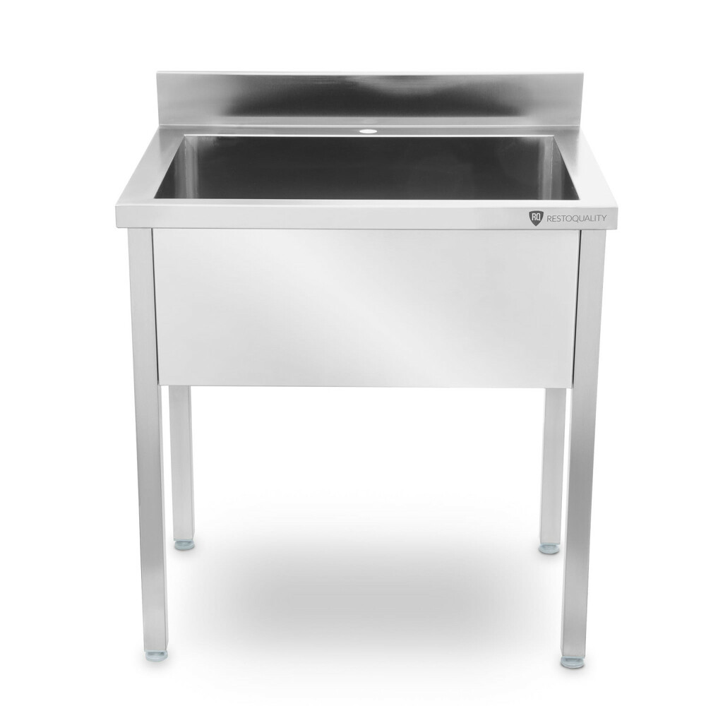 Stół z basenem 1-komorowym ze stali nierdzewnej 800×600×850 mm | Resto Quality RQMSB6080