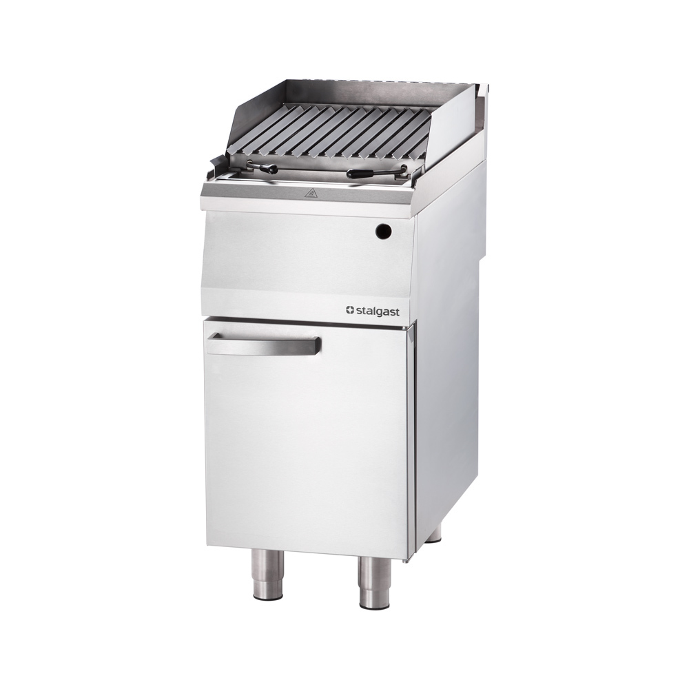 Grill gastronomiczny lawowy gazowy, ruszt V, 6.5 kW, G20 | Stalgast 9732010