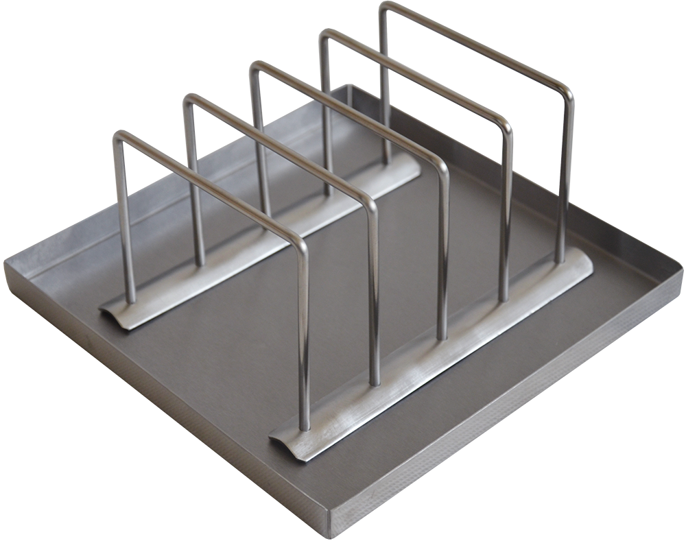 Stojak na gofry z tacką INOX - do odparowania 4 gofrów | IKMET IK0729