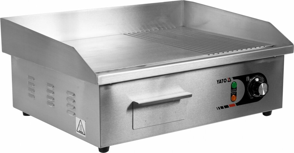 Płyta grillowa 2/3 gładka 55 cm | Yato Gastro YG-04586