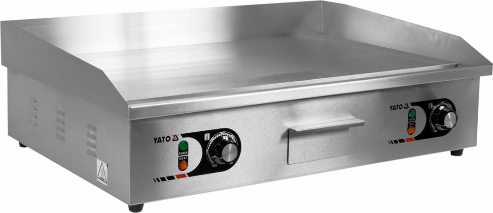 Gastronomiczna Elektryczna płyta grillowa gładka 2x2,2 kW, 73 cm | Yato Gastro YG-04588