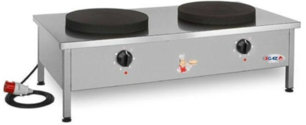 EGAZ Taboret gastronomiczny elektryczny 2-płytowy 1200x700x380 mm | Egaz KE2