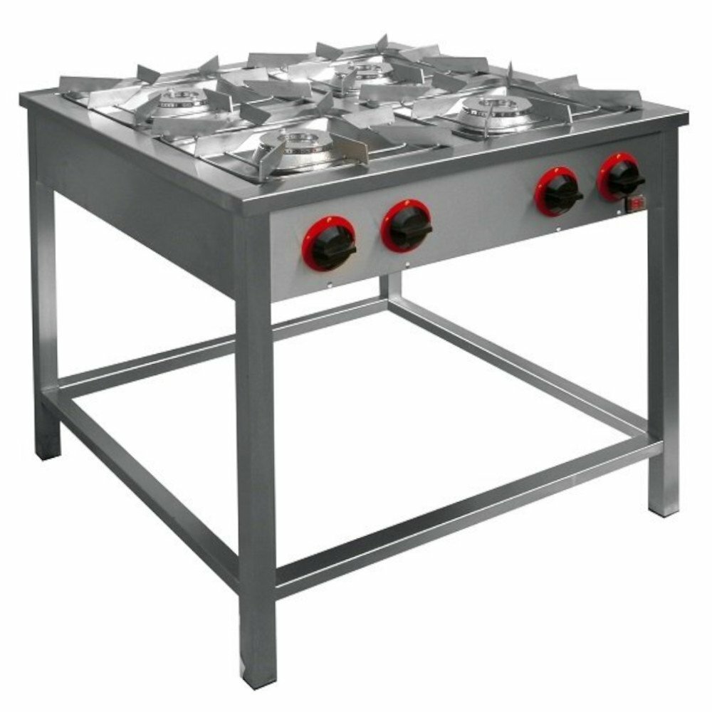 EGAZ Trzon gastronomiczny gazowy 4-palnikowy, 900x700x850 mm | Egaz TG 4724.II