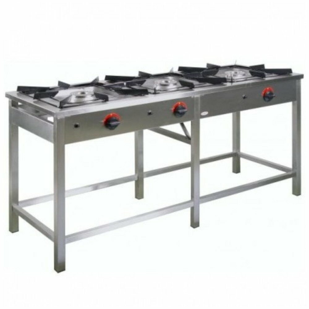 Trzon gazowy 3-palnikowy 1690x600x850 mm | Egaz TG-330.III
