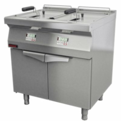 Frytownica gastronomiczna podwójna elektryczna | Kromet 700.FE-2x15f