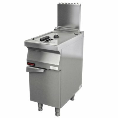 Frytownica gastronomiczna gazowa 1x15l na podstawie szafkowej zamkniętej | Kromet 700.FG-15f