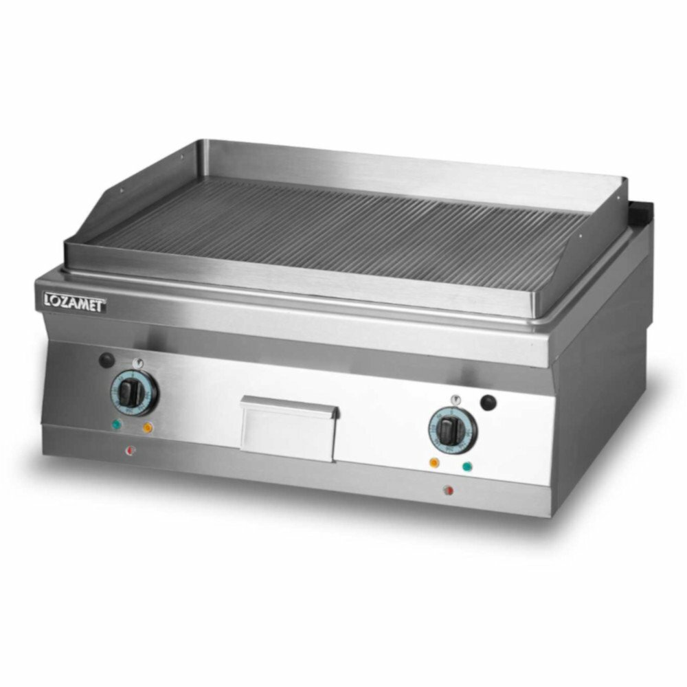 Grill płytowy elektryczny - płyta ryflowana | Lozamet L900.GPE900R