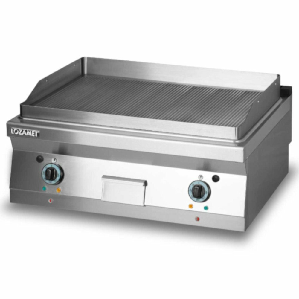 Grill płytowy elektryczny - płyta ryflowana | Lozamet L700.GPE800R