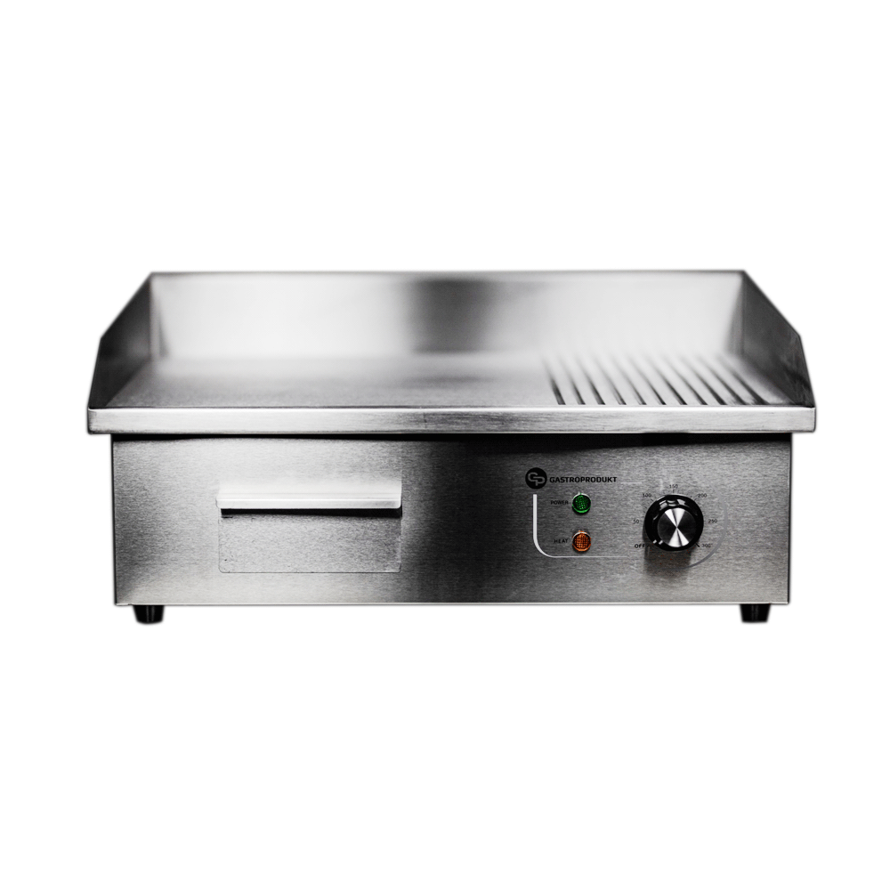 Płyta grillowa elektryczna | BBQ MINI | Ryflowana-Gładka - PREMIUM | Gastroprodukt 10000199