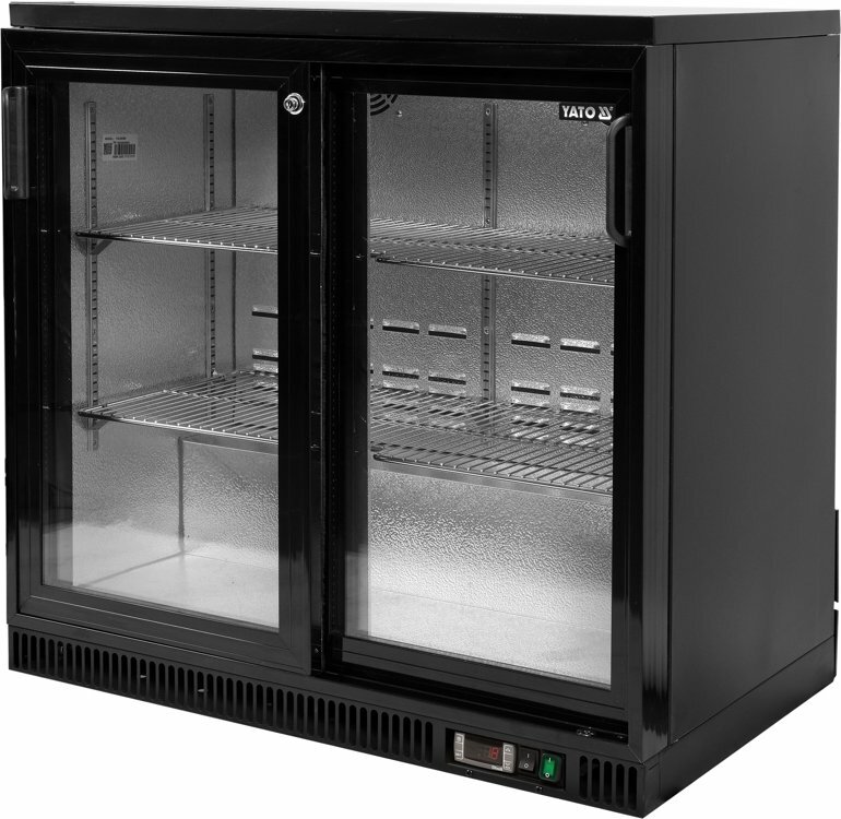 Witryna chłodnicza do butelek 2-drzwiowa 227L | Yato Gastro YG-05356