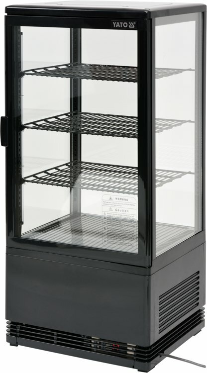 Witryna chłodnicza czarna 78L | Yato Gastro YG-05056