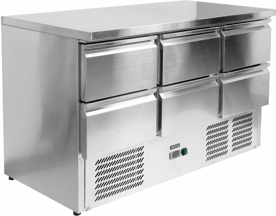 Stół chłodniczy z 6 szufladami 368L | Yato Gastro YG-05281