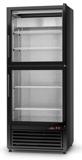 Szafa chłodnicza przeszklona na nabiał RAPA Ecoline Sch-S 625/2D | RAPA Sch-S 625/2D Ecoline