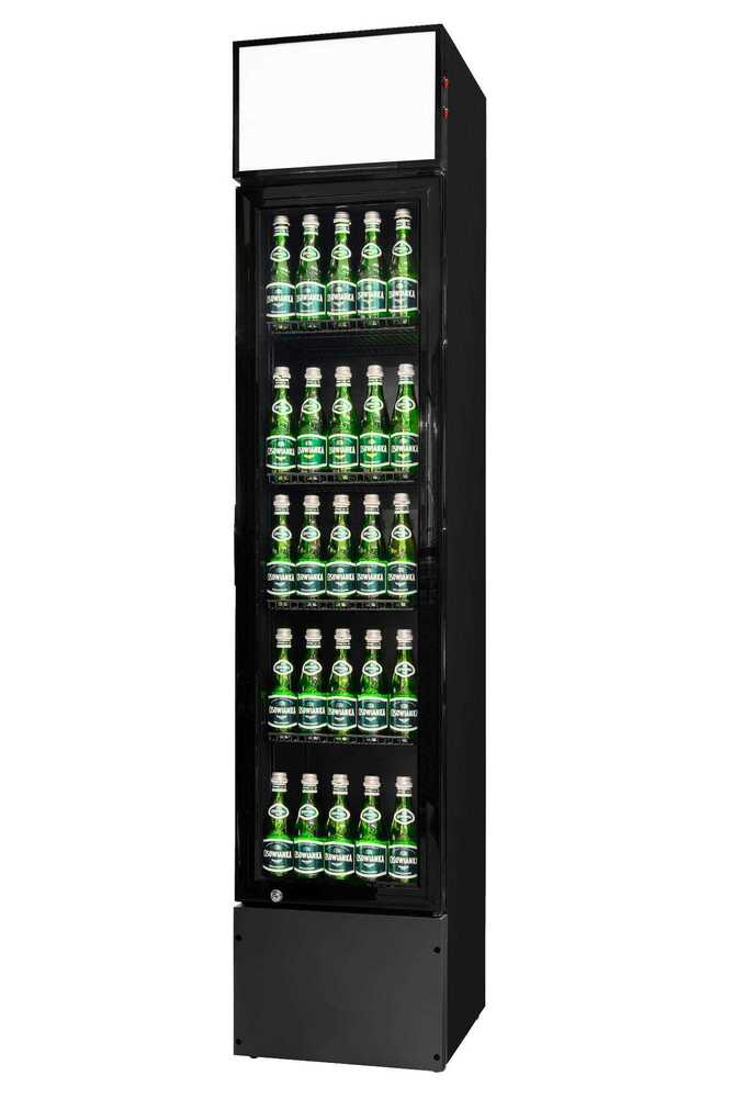 Szafa chłodnicza przeszklona RQ216-BLACK