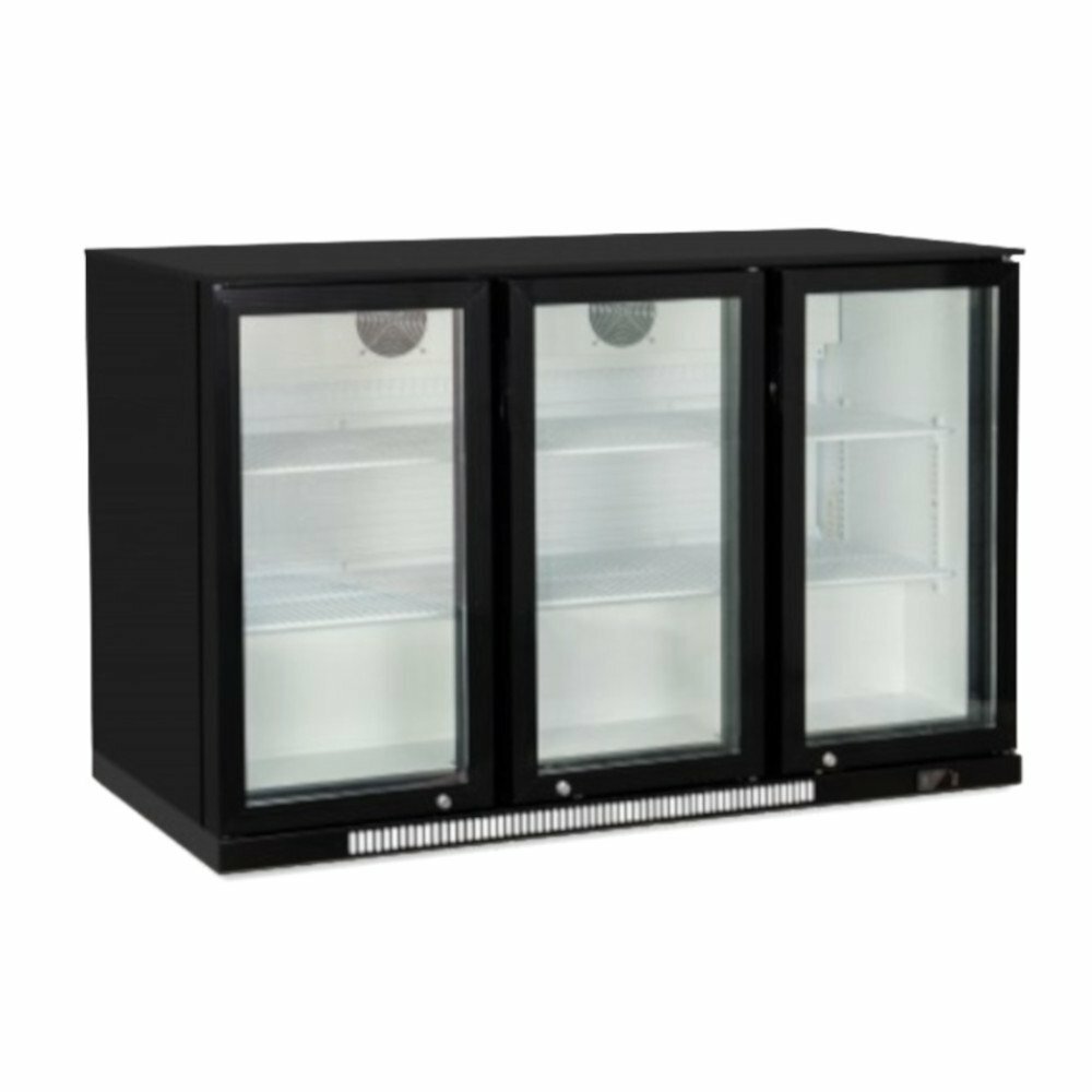 Witryna chłodnicza barowa 3-drzwiowa 303 L | PROBOX PXDBQ300LO
