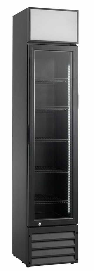 Szafa chłodnicza przeszklona 1-drzwiowa 160L | Resto Quality SD217BE (RQ216-BLACK)