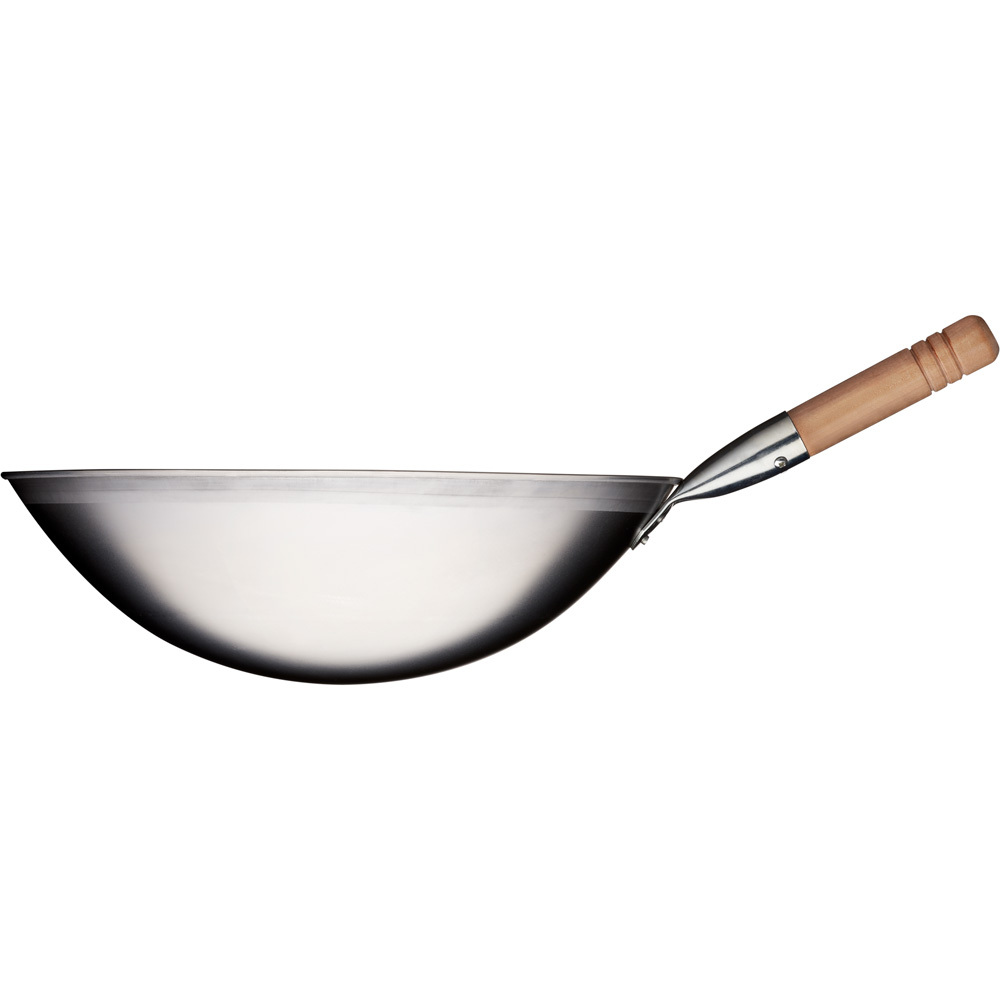 Patelnia wok, stal satynowana, O 400 mm | Stalgast 037400